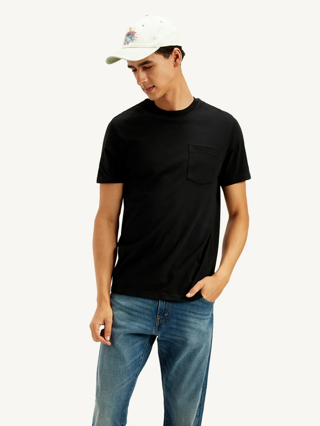 Men's Solid Round Neck T-Shirt